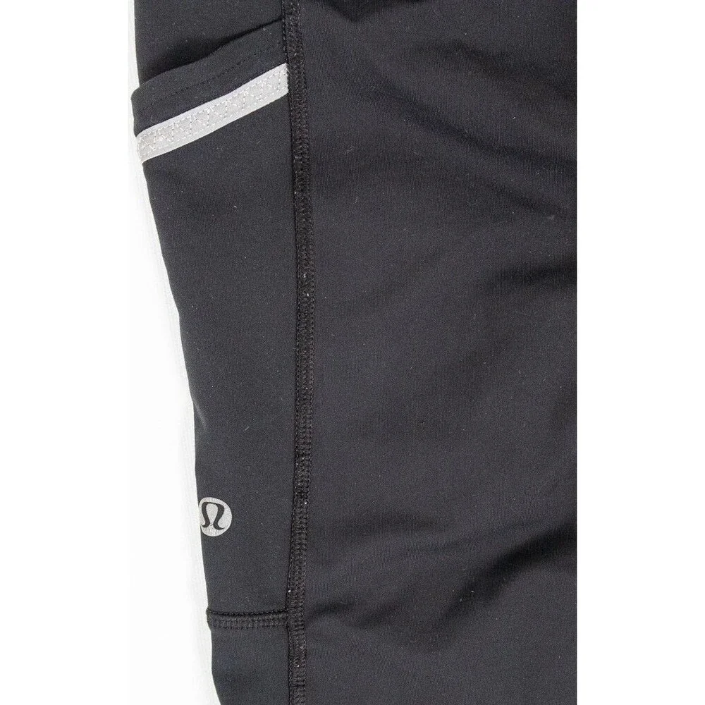 Lululemon Athletic Leggings Black and Gray Women's Size 4